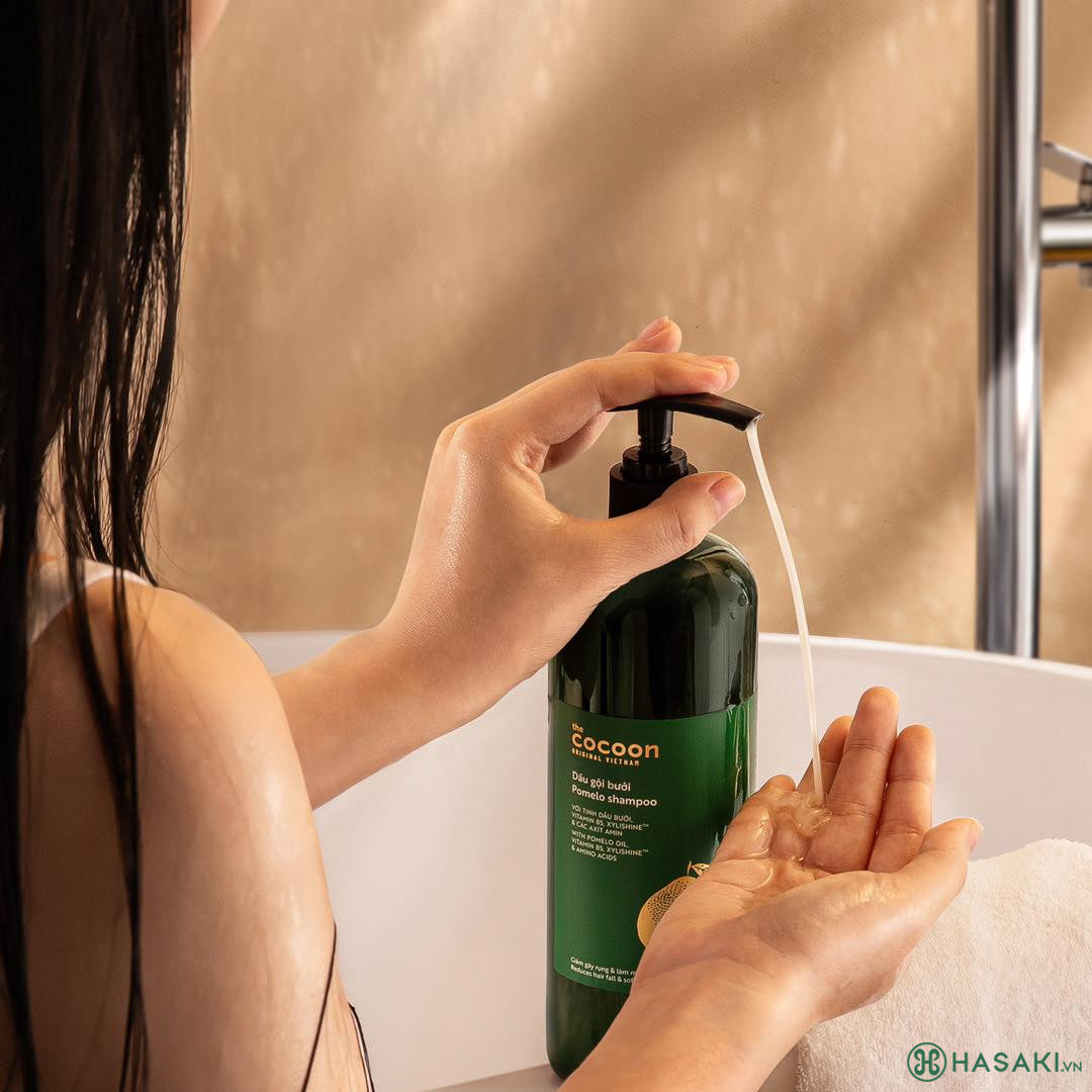 Dầu Gội Bưởi Cocoon Không Sulfate – Giải Pháp Chăm Sóc Tóc Khỏe Mạnh, Giảm Gãy Rụng Từ Thiên Nhiên