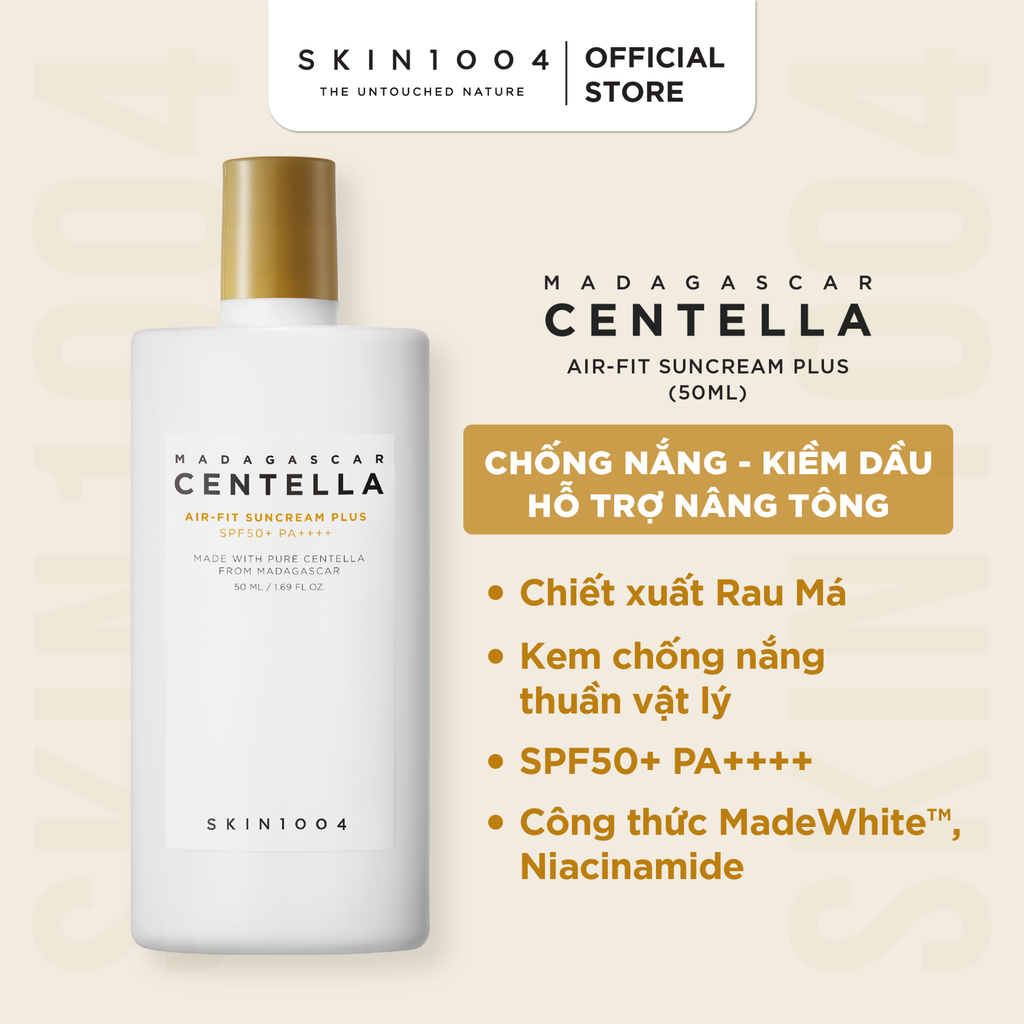 Kem Chống Nắng SKIN1004 Madagascar Centella Air-Fit SunCream Plus SPF50+PA++++ 50ml