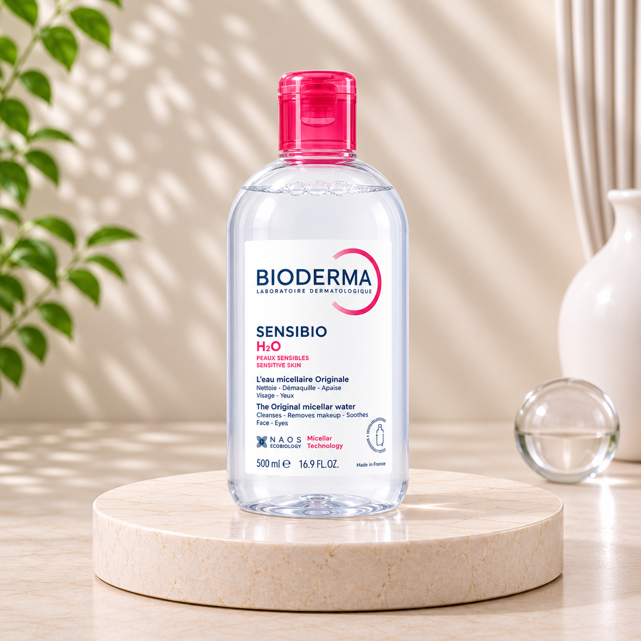 Bioderma Nước Tẩy Trang Sensibio H2O Cho Da Nhạy Cảm 500ml