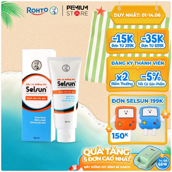 Selsun Dầu Gội Ngừa Gàu & Giảm Ngứa Da Đầu 100ml