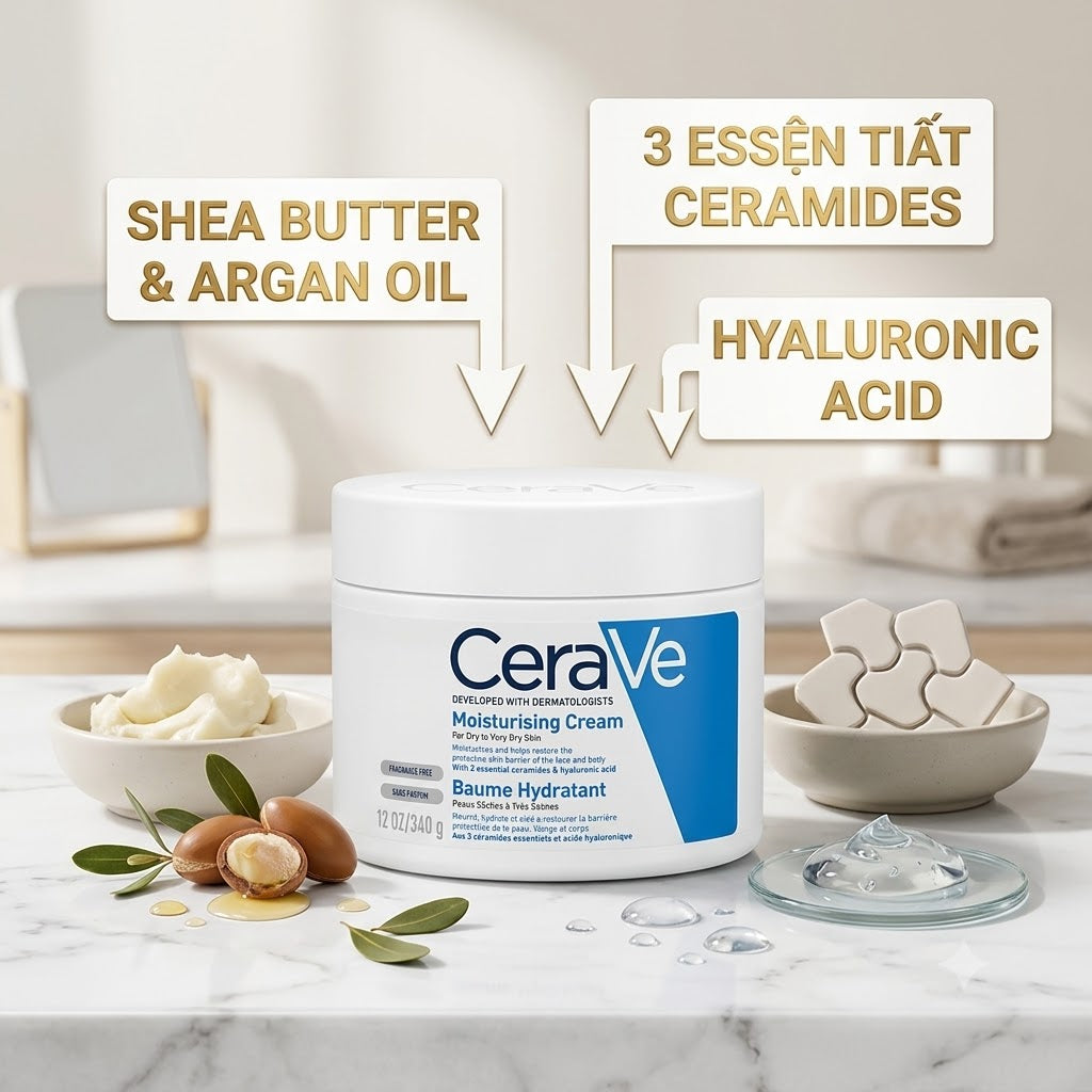 Kem dưỡng ẩm toàn thân Cerave Moisturizing Cream