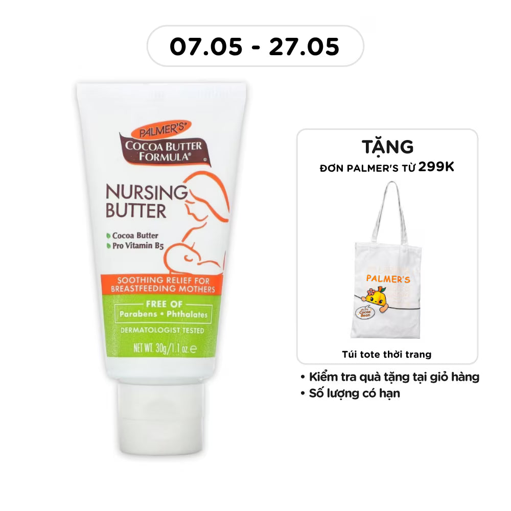 Kem Palmer's Ngăn Ngừa Nứt Nẻ Và Giảm Đau Đầu Ti Khi Cho Con Bú 30g