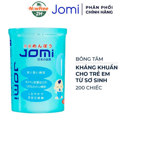 Jomi Bông Tăm Kháng Khuẩn Cho Trẻ Em Từ Sơ Sinh 200 Chiếc