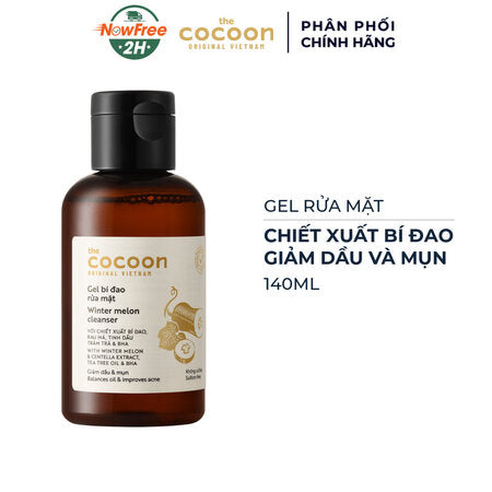 Cocoon Gel Bí Đao Rửa Mặt Làm Sạch & Giảm Dầu 140ml