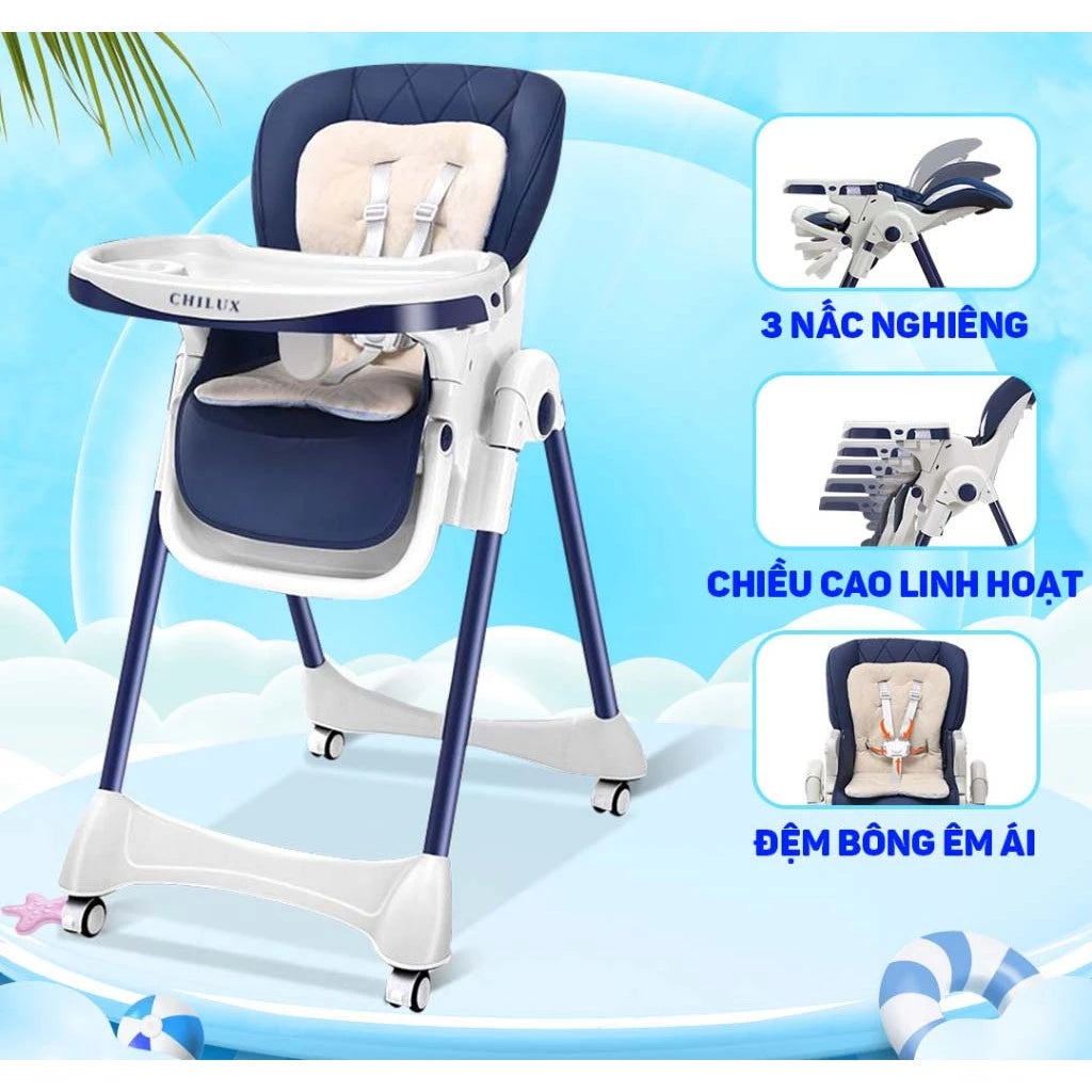 Ghế ăn dặm Chilux Grow V bản cao cấp