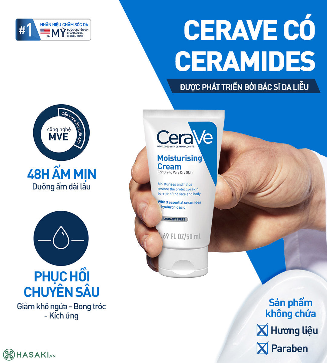 Kem Dưỡng CeraVe Cho Da Khô Đến Rất Khô 340g