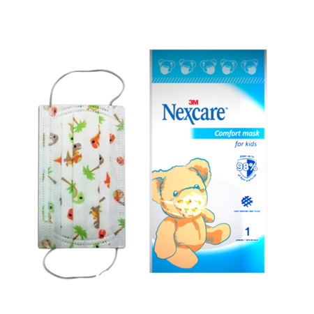 Nexcare Khẩu Trang Trẻ Em 3M 3 Lớp 1 Cái