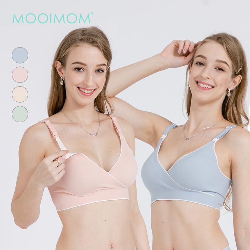 MOOIMOM Áo ngực bầu và cho con bú vạt chéo siêu mềm mại