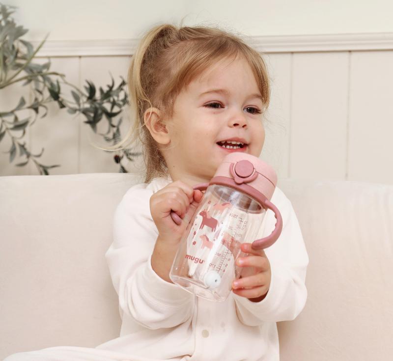 MUGU Bình Nước 360 Độ Tritan Lúa Mạch Cho Bé 220ml