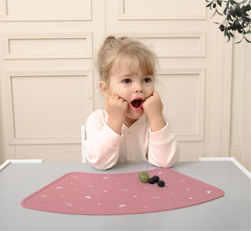 MUGU Tấm Lót Bàn Ăn Dặm Silicone Cho Bé