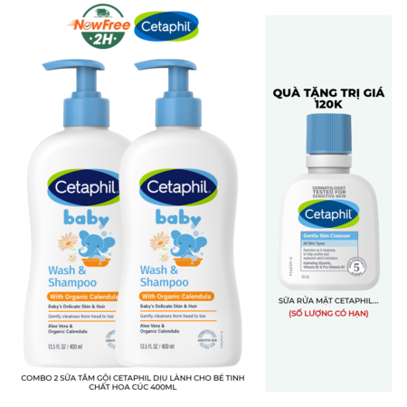 Cetaphil Sữa Tắm Gội Dịu Lành Cho Bé Tinh Chất Hoa Cúc 400ml