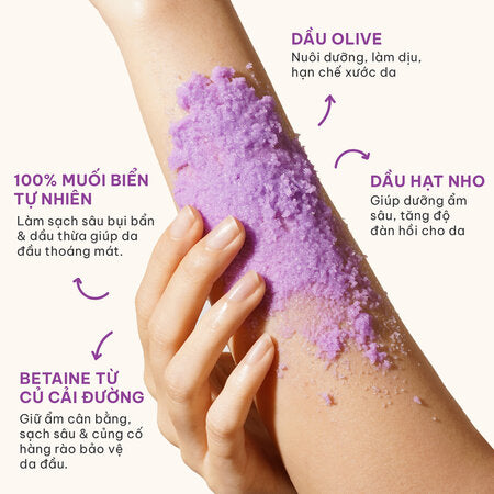 BareSoul Muối Tắm Gội Đa Năng Bliss Cho Da Đầu & Cơ Thể 330g