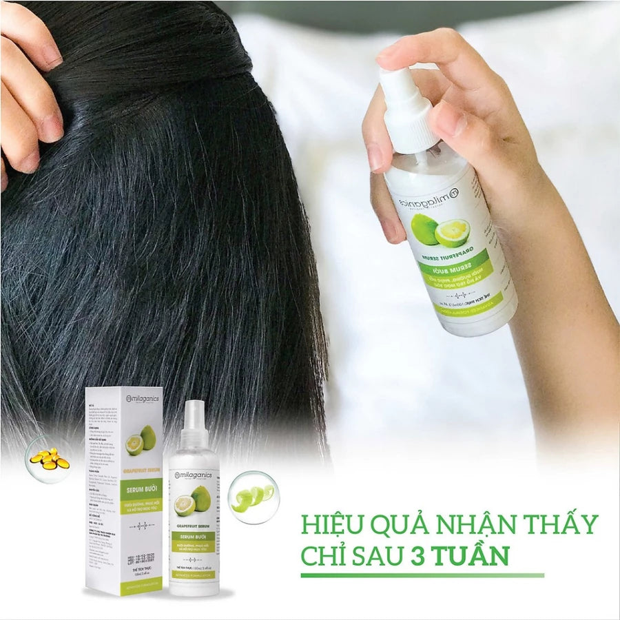 Milaganics Serum Bưởi Ngăn Rụng & Kích Thích Mọc Tóc 100ml